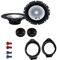 Alpine SXE 1750S Auto Lautsprecher Boxen mit Einbauset passend für Opel Astra J ab 2009 Türen vorne 560 Watt 16,5 cm 2 Wege Kompo