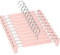 Lamitocs Set di 10 Grucce, con 2 clip antiscivolo e regolabili, girevole a 360 gradi con gancio Grucce per Pantaloni, per Gonne, Calze, Camicie (Rosa)