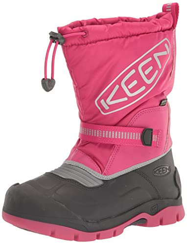 KEEN Snow Troll Impermeabile, Stivali da Neve, Fuchsia Purple Silver, 30 EU