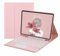 Keyboard Case for iPad 9th/8th/7th Generation with Touchpad and Pencil Holder, Round Keys Magnetically Detachable Trackpad Keyboard for iPad9/iPad8/iPad7/Air3/Pro10.5 (Pink)