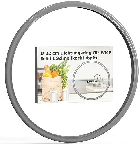 Ancable Ersatzteil Dichtungsring für WMF, 22cm Schnellkochtopf Silikon Dichtung für WMF und Silit 3L 4.5L 6.5L 8.5L, 6068559990 6068559997 Dichtungsring WMF Schnellkochtopf Ersatzteile