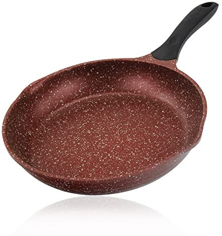 ROSSETTO Poêle à Frire Induction Fonte d'Aluminium avec deux bec verseur Antiadhésif sans PFOA Tous Feux dont Induction (Cherrywood, 24cm)