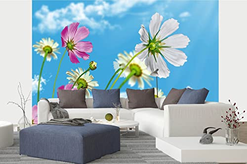 Vlies Fototapete BLÜHENDER HIMMEL 375 x 250 cm (inkl. Kleister) - Vlies Tapete, Wandtapete, Wandbilder - Tapete für Wohnzimmer Schlafzimmer, Büro, Küche - Montagefertig