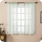 GIRASOLE HOME® Coppia Tende Filtranti in Simil Lino Tenda per Finestra ed Interni 2 Pannelli con Tasca e Passanti Nascosti (Verde Pastello, 70x145cm)