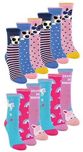 12 Pair Multipack Kids Novelty Bamboo Trainer Socks | Sock Snob | Breathable Low Cut Socks with Fun Designs