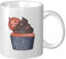 YINGD Tazas de café para Halloween, calabaza, magdalenas, taza de cerámica blanca, taza de té para el hogar, oficina, taza de viaje