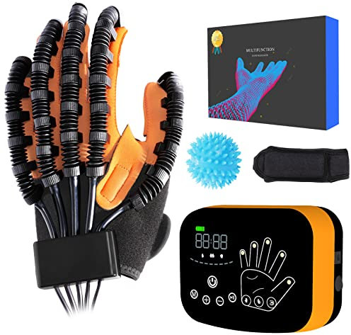 Robot Rehabilitation Handschuhe für Finger und Hand-Funktion Reha-Ausrüstung, Relief Finger für Schlaganfall-Patienten Hand Recovery, Roboter-Handschuhe für Hemiplegie , Electric Hand Exercisers.