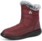 VTASQ Inverno Donna Stivali da Neve Impermeabili Uomo Stivaletti Caldi Foderati Invernali Antiscivolo All'aperto Casual Camminate Stivaletti Rosso 36 EU