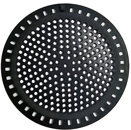 Huntonry Filtro per scarico della doccia, filtro di scarico della doccia, filtro di scarico per vasca da bagno, lavello, doccia e vasca, piatto, rotondo, nero