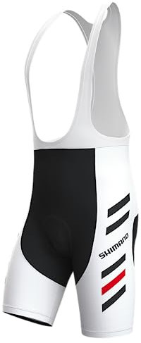 assocauicy Fahrrad TräGerhose Bib Shorts Herren,Anti-Rutsch Radlerhose Gepolstert Schnell Trocknend Atmungsaktiv Mit Taschen