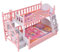 Abaodam Puppenhausbett Etagenbett Für Puppen Puppenbett Puppenhaus Mit Minibett Mini-hausbett Puppenhausdekoration Etagenbett-Ornament Miniatur-etagenbettmodell Plastik Baby Möbel Hochbett