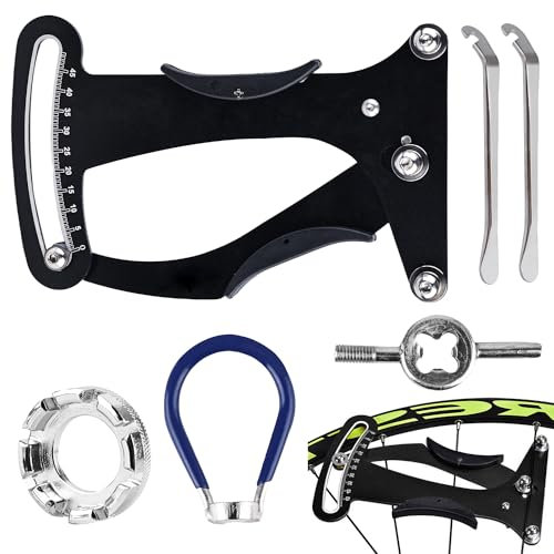 Medidor De Tensión De Radios, Herramienta De Medidor De Tensión De Radios, Herramienta De Calibración, Tensiómetro De Radios De Bicicleta Para Reparación De Neumáticos De Bicicleta O Corrección