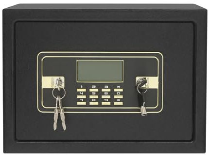 22L/5.8gal Möbeltresor Safe Tresor mit digital Tastatur Elektronischer Tresor Alarmsystem Feuerfest Für Office, Home, Hotel