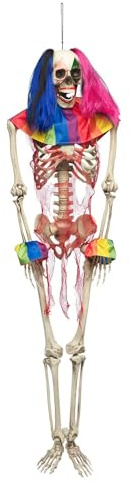 Boland - Dekoration Zirkus Skelett, 160 cm | Knochengerüst zum Aufhängen für Halloween, Karneval und Horror Mottoparty