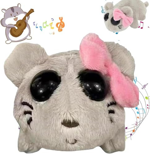 Sad Hamstere Plüschtier,Trauriger Hamster Plüsch mit Eingebautem Geigensound, Hamster Kuscheltier Spielzeug Sad Hamster Meme Plush Stuffed Toys Süße Cartoon Kuscheltiere Kinderspiele Geschenke