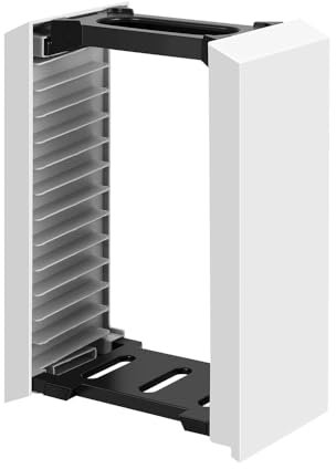 Ieron Premium Game Storage Tower Stand Game Box Rack de Almacenamiento para Playstation 5, Soporte Universal para Torre de Almacenamiento de Juegos