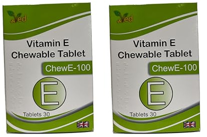VED Vitamin E 100 MG CHEWABLE 60 Tablet.(Pack of 2)