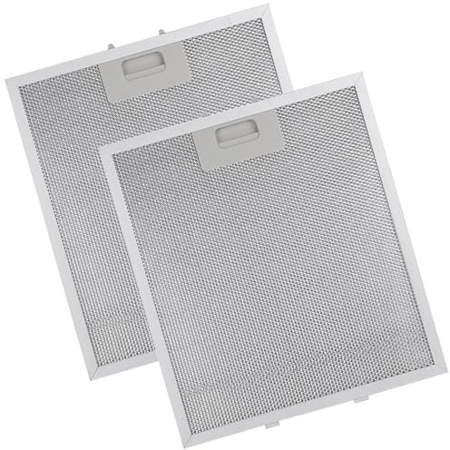 2 Pcs Cooker Hood Filters, 320x260mm 5-Layer Aluminum Universal Cooker Hood Filter, Filter for Extractor Fan Cooker Hood, Good adaptability and compatibility,Please note the measurements!