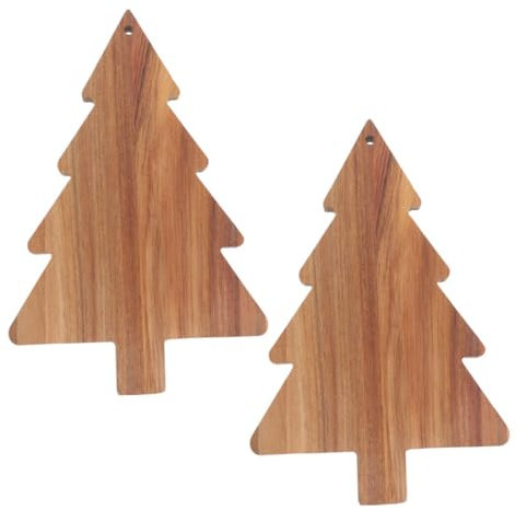 TOPBATHY 2 Pz Tagliere per albero di Natale tagliere per cucina piatto di sashimi di sushi decorazione natalizia natalizio di piatto di pizza di legno