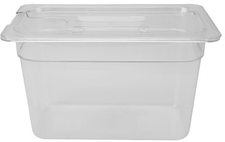 Récipient Transparent de Cuisson Lente de 6,9 ​​L, Boîte de Rangement des Aliments pour Mijoteuse avec Bords Arrondis, Boîte de Cuisson Spacieuse à Basse Température pour la