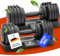 Verstellbare Kurzhantel Set 2x12kg | 5 Gewichtseinstellungen | Hantelset 2x12kg | Verstellbare Kurzhantel | einstellbar und platzsparend [FIX LOCK] Gewichte für Homegym Krafttraining Hantel