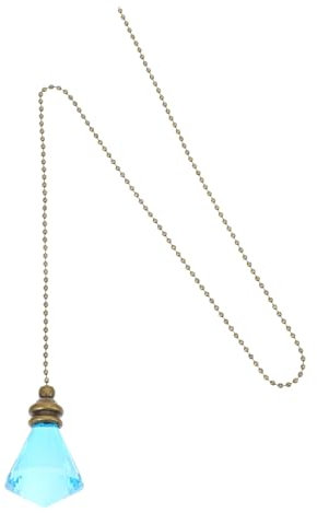 CRILSTYLEO Pull Chain Pendant for Ceiling Fan Light Fan Pull Chain Extension Glass Decor Pull Chain for Ceiling Lamps Bedside Lamps