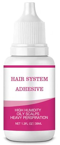 Lace Wig Glue Lace Front, Strong Hold Invisible Bonding Adhesive Hair Glue for Wigs, Waterproof Latex-Free and Oil-Resistant Adhesive (38ML)