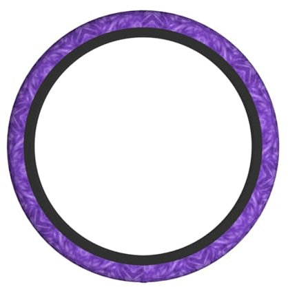 Lila elastische Lenkradhülle Stoff Lenkradbezug Auto Innenraum