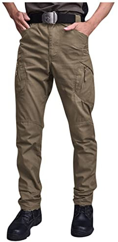 Pantalon Militaire Homme Femme - Vêtements De Travail, Treillis, Style Japonais - Blanc, Marron - Taille L