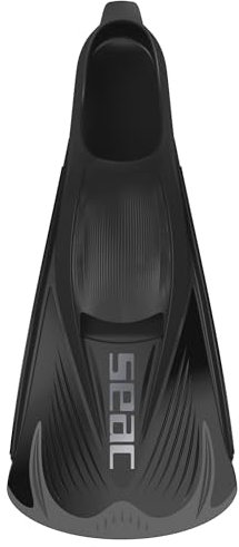 Seac Speed-S, Pinne corte da nuoto per allenamento in piscina e in mare, nero, 40/41