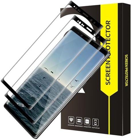 VSEER 2 Stück Schutzfolie für Panzerglas für Samsung Galaxy Note 9, 3D Volle Abdeckung Bläschenfrei Anti-Kratzer Galaxy Note 9 Schutzglas, Ultra-HD Anti-Schmutz Samsung Note 9 Panzer Schutz Glas