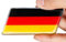 3D Deutschland Flagge Auto Emblem für Kühlergrill Frontgrill stabile Metallausführung