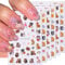 Shimmerz 6 Sheets Cute Cat Nail Stickers 3D Self-Adhesive Cartoon Cat Nail Decals Nail Art Stickers Holographic Cartoon Nail Decoration