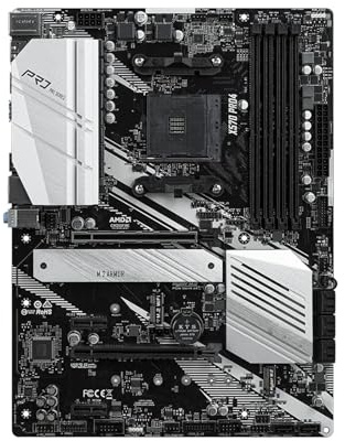 WLTDYZZLDN Placa Bases Placa Base Fit For ASROCK X570 PRO4 AM4 X570 for Ryzen 9/7/5 5950X 5800X3D 5600X CPU DDR4 HDMI M.2 Gaming ATX