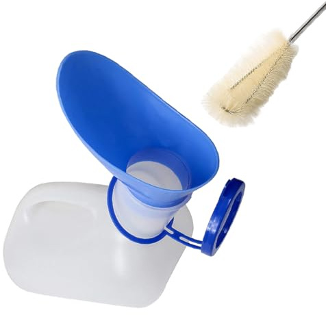 Urinella for Women, Urine Bottle for Men and Women, Portable Pee Bottle, 1000 ml Unisex Emergency Urinal Toilet with Carry Handle and Closure, Urine Bottles for Car, On the Go