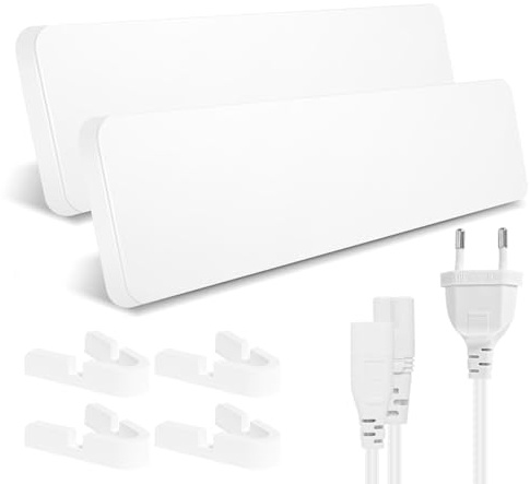 Yugodex Schimmel Infrarotheizung, 50W Schimmelentferner Wand, Ohne Chemie, Wandmontiert & Freistehend, Geeignet für Schlafzimmer, Badezimmer und Wohnzimmer (2 Stück)