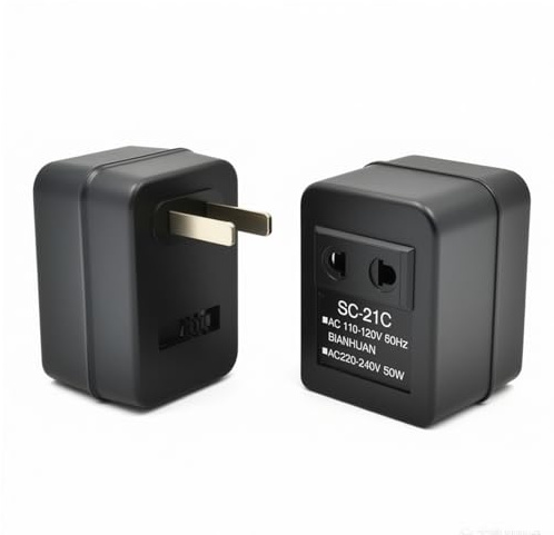 Convertidor De Voltaje De Potencia 110 V a 220 V, 5 W Adaptador De Enchufe De la UE, Convertidor Ascendente/Transformador De Vatios para Viajes, 2,56 X 1,77 X 1,57 Pulgadas