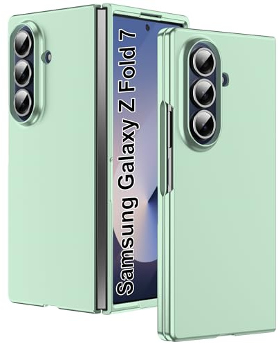 Lemxiee Case für Samsung Galaxy Z Fold 7 hülle Ultradünnes & Grün Acryl Schutzhülle Cover Handyhülle