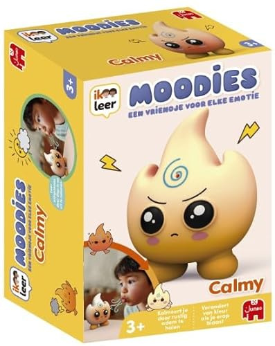 Jumbo Ich lerne Moodies Calmy – Elektronisches & sensorisches Stofftier gegen Wut mit interaktiver Flamme – Hilfsmittel zur Regulierung von Emotionen bei Kindern – Geführte Atmung und Entspannung – Ab