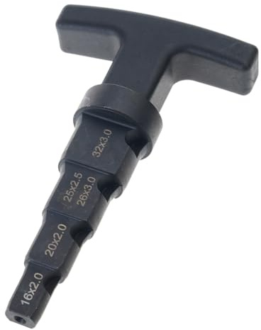 Pipe Deburring Tool 4 in 1 Ratcheting Rotation 16-32mm Internal Chamfering Multi-Layer Calibration Reamer Installation Professional Plumbing Chamfering Device