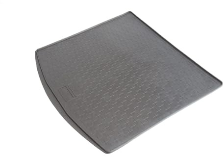 Travall CargoMat Boot Liner Compatible with Volkswagen Touran (2003-2015) Premium Tailored to Fit Car Floor Boot Mat Waterproof Black Rubber All Weather Dog Friendly Car Specific Boot Protector