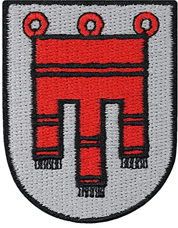 VORARLBERG Aufnäher - Österreichisches Landeswappen bestickte Sammler Edition - Austria Patch Bundesland Flagge - Österreich Abzeichen gestickt Applikation zum aufnähen - 90x70mm