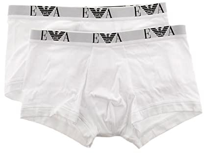Emporio Armani Intimates Herren Boxershorts, elastisch, 2er-Pack, Baumwolle, ohne Eingriff