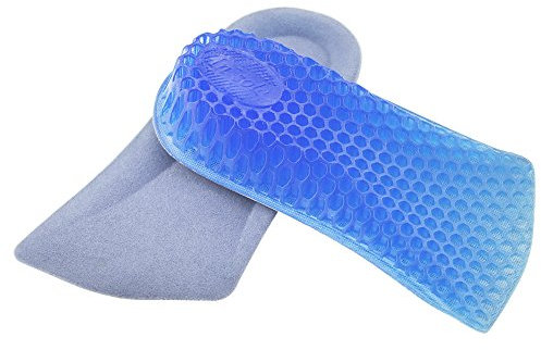 ASIV 1 Paar Silikon Erhöhung Höhe 3cm Einlegesohlen - weich komfortabel Fußbett für Fersensporn und Fußproblemet