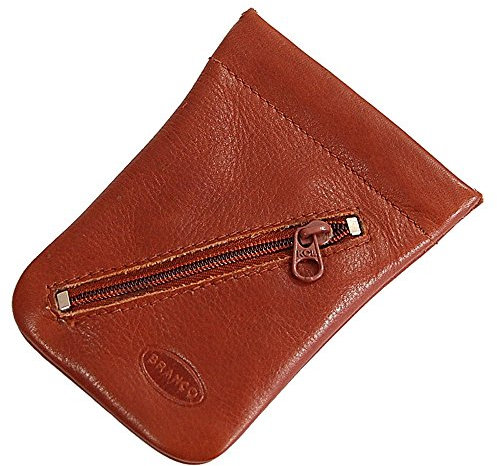 GoBago Branco Leder Schlüsseltasche Schlüsseletui Rindleder Schlüsselmappe Schlüssel Etui (Braun)