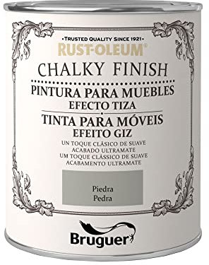Rust-Oleum Bruguer Chalky Finish pintura para muebles Piedra 750 ml