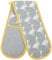 KitchenCraft 100% Cotton 'Goose' Animal-Themed Double Oven Gloves, 86 x 18 cm (34 x 7) - Grey / White