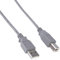 PremiumCord Cavo USB 2.0 Ad Alta Velocità M/M 0,5m, A Maschio a B Maschio, Cavo di Collegamento USB Per Scanner Ecc., Doppia Schermatura, AWG28, Colore Grigio, Lunghezza 0,5m