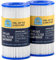 Sunset Filters Typ A/C Pool-Filterkartusche für Intex Filterpumpe, Inground und oberirdische Pools, Summer Waves Poolfilter Typ A oder C, aus Dacron-Faser, wiederverwendbar (2 Stück)