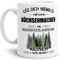 Tassendruck Berufe-Tasse Leg Dich Niemals mit einem Büchsenmacher an - Geschenk-Idee/Büro/Job/Arbeit/Witzig/Lustig/Weiss